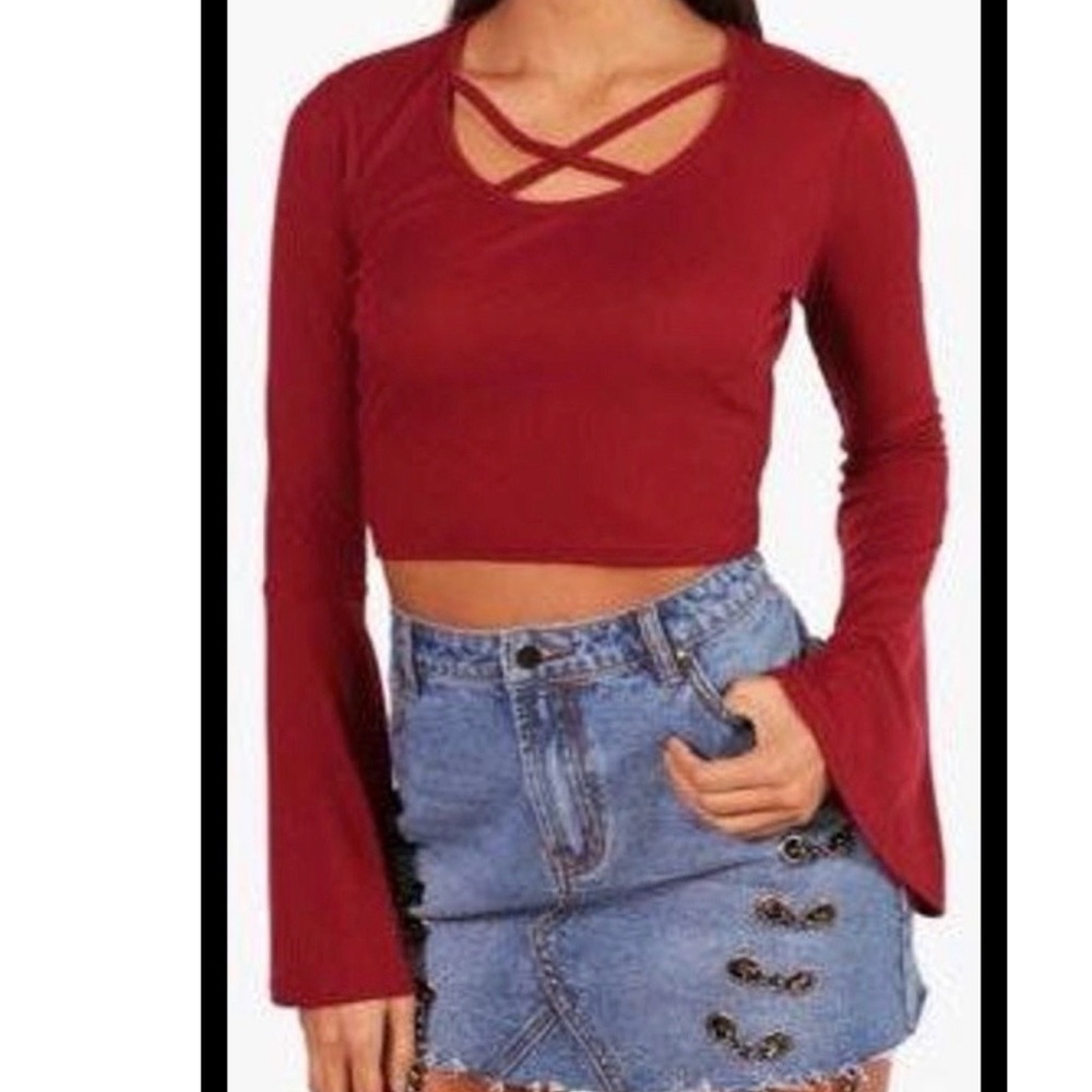 Boho style crop top